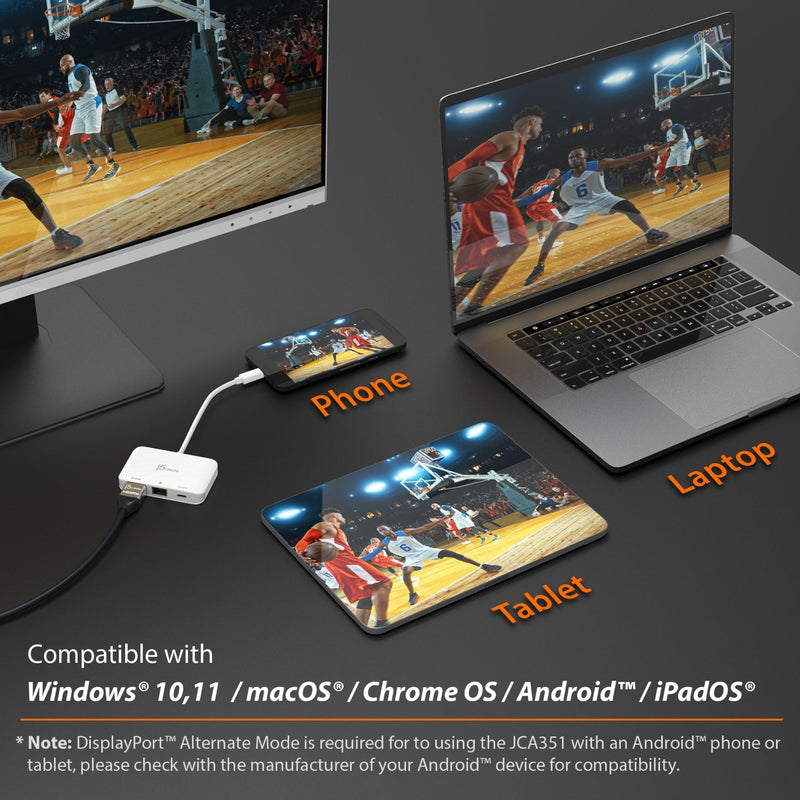 USB-C® to 4K HDMI™ Ethernet Adapter