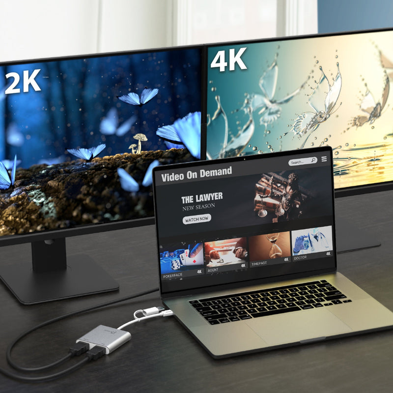 USB-C® to Dual HDMI™ Multi-Monitor Adapter