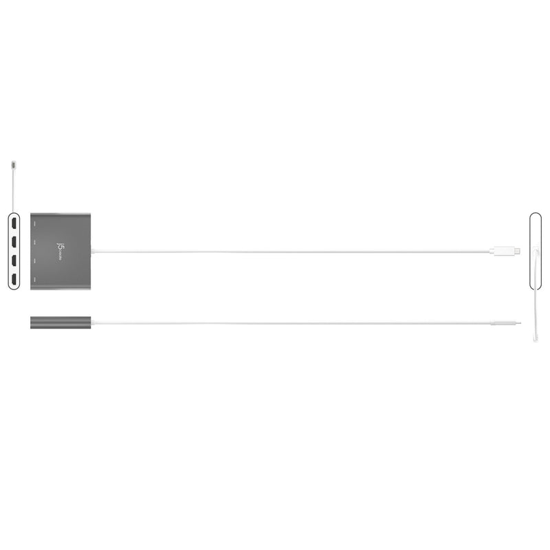 USB-C™ to 4-Port HDMI™ Multi-Monitor Adapter