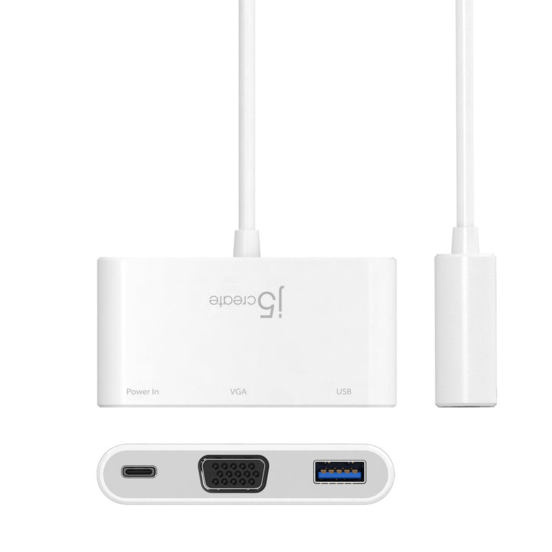 USB-C® to VGA & USB™ 3.0 with Power Delivery