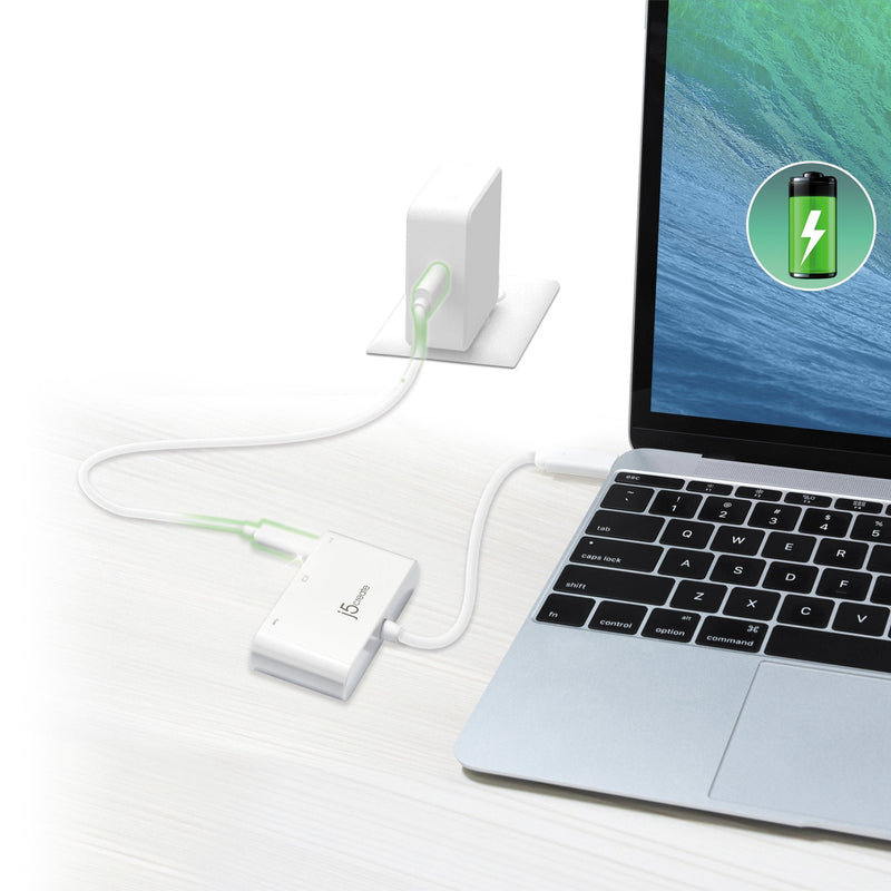 USB-C® to HDMI™ & USB™ 3.0 with Power Delivery