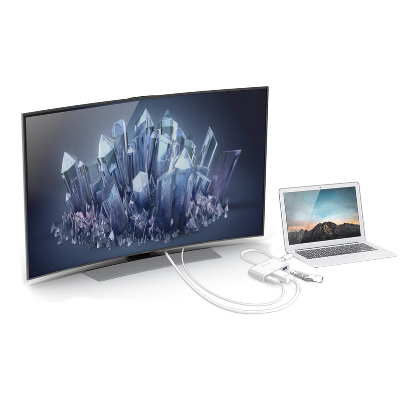 USB-C® to HDMI™ & USB™ 3.0 with Power Delivery