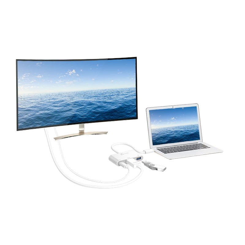 USB-C® to HDMI™ & USB™ 3.0 with Power Delivery