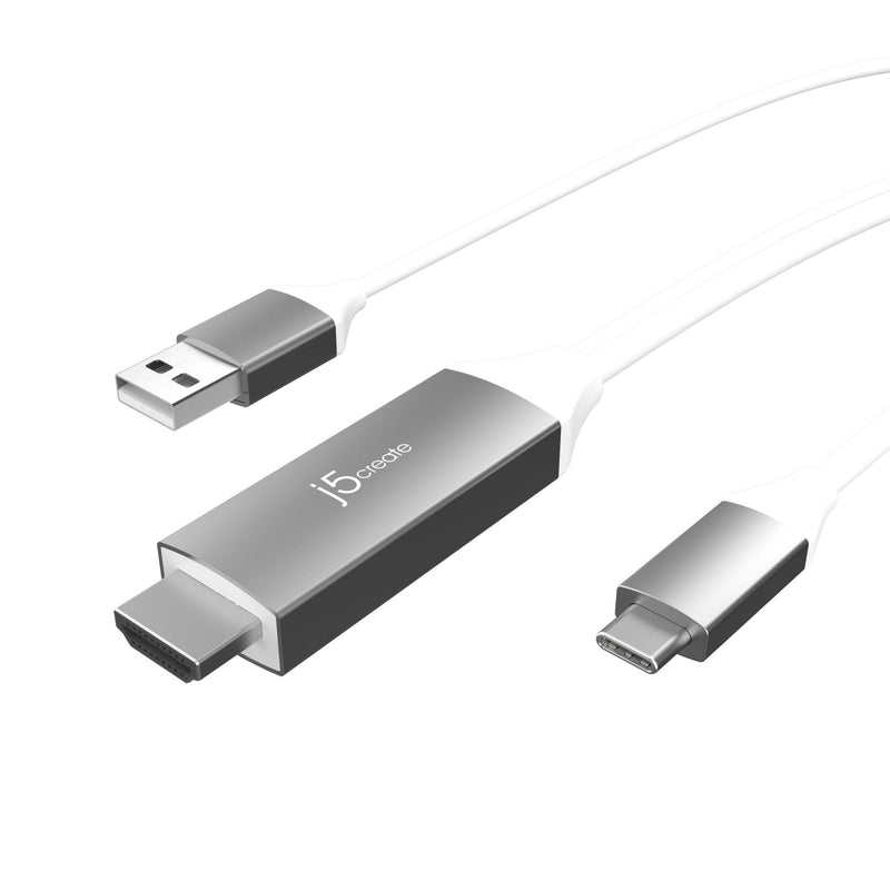 USB-C® to 4K HDMI™ Cable With USB™ Type-A 5V Pass-Through