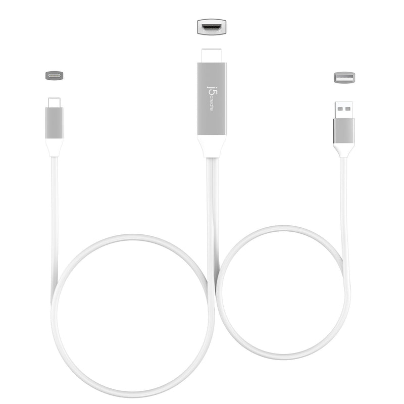 USB-C® to 4K HDMI™ Cable With USB™ Type-A 5V Pass-Through