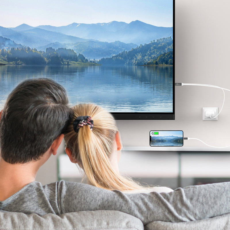 USB-C® to 4K HDMI™ Cable With USB™ Type-A 5V Pass-Through