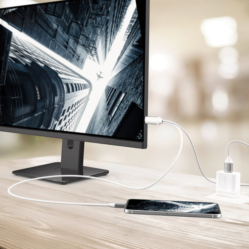USB-C® to 4K HDMI™ Cable With USB™ Type-A 5V Pass-Through