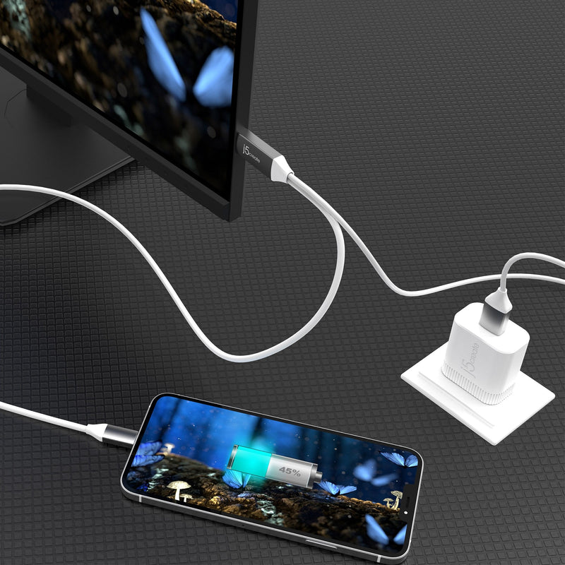 USB-C® to 4K HDMI™ Cable With USB™ Type-A 5V Pass-Through