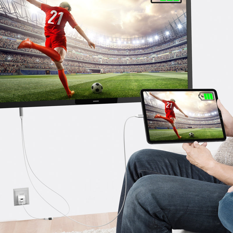 USB-C® to 4K HDMI™ Cable With PD100W Pass-Through