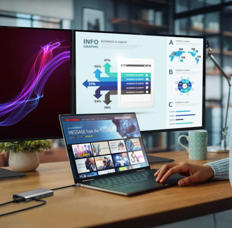 4K60 Elite USB-C® Triple-Monitor 10Gbps Mini Dock
