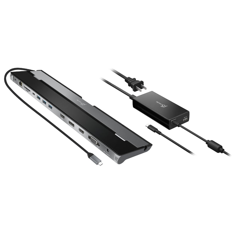Triple Display Docking Station With Power Adapter