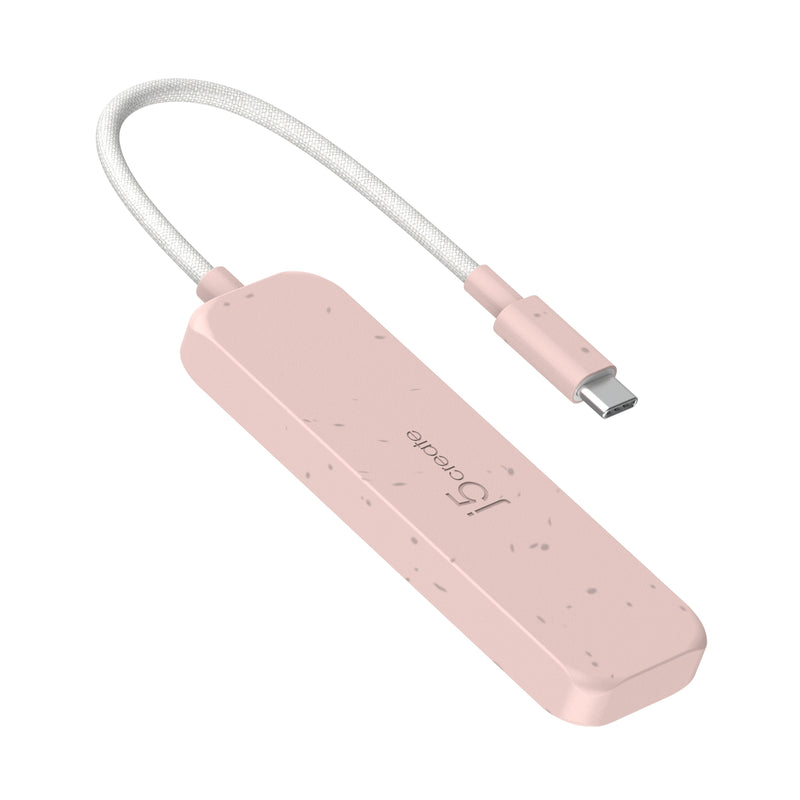 Eco-Friendly USB-C® to 4-Port Type-A Gen 2 Hub
