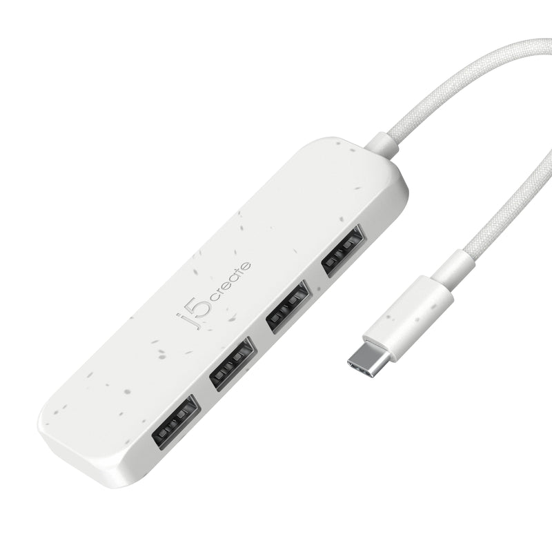 Eco-Friendly USB-C® to 4-Port Type-A Gen 2 Hub