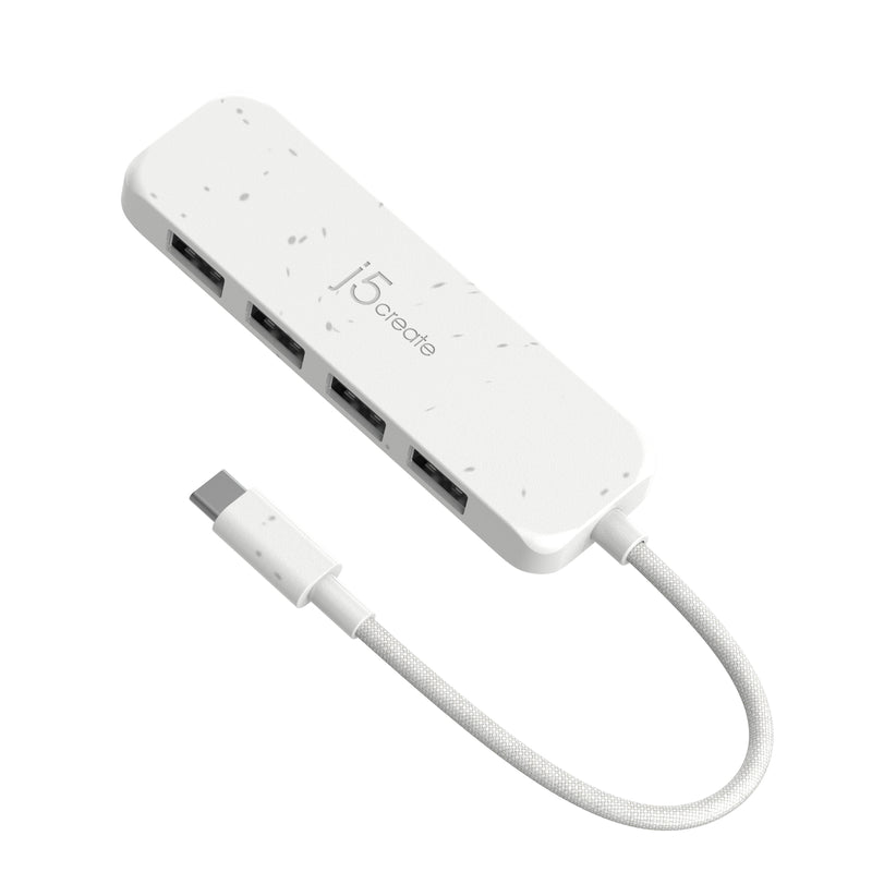 Eco-Friendly USB-C® to 4-Port Type-A Gen 2 Hub