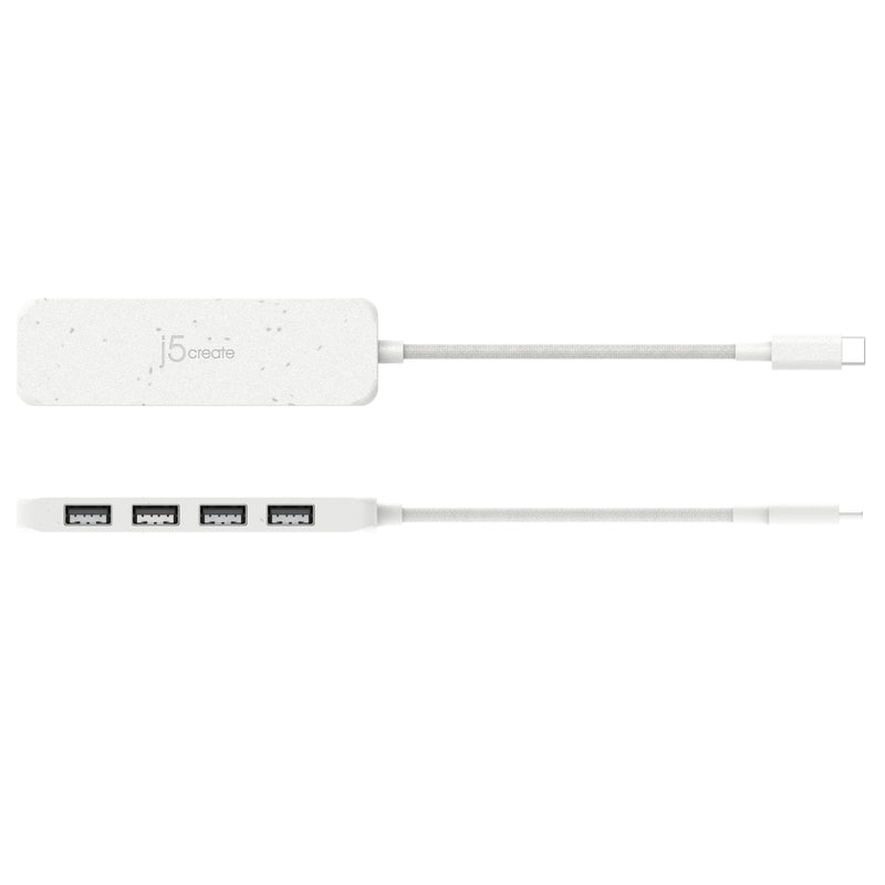 Eco-Friendly USB-C® to 4-Port Type-A Gen 2 Hub