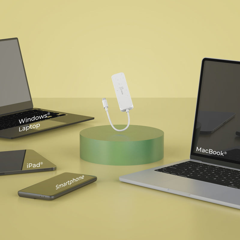 Eco-Friendly USB-C® to 4-Port Type-A Gen 2 Hub