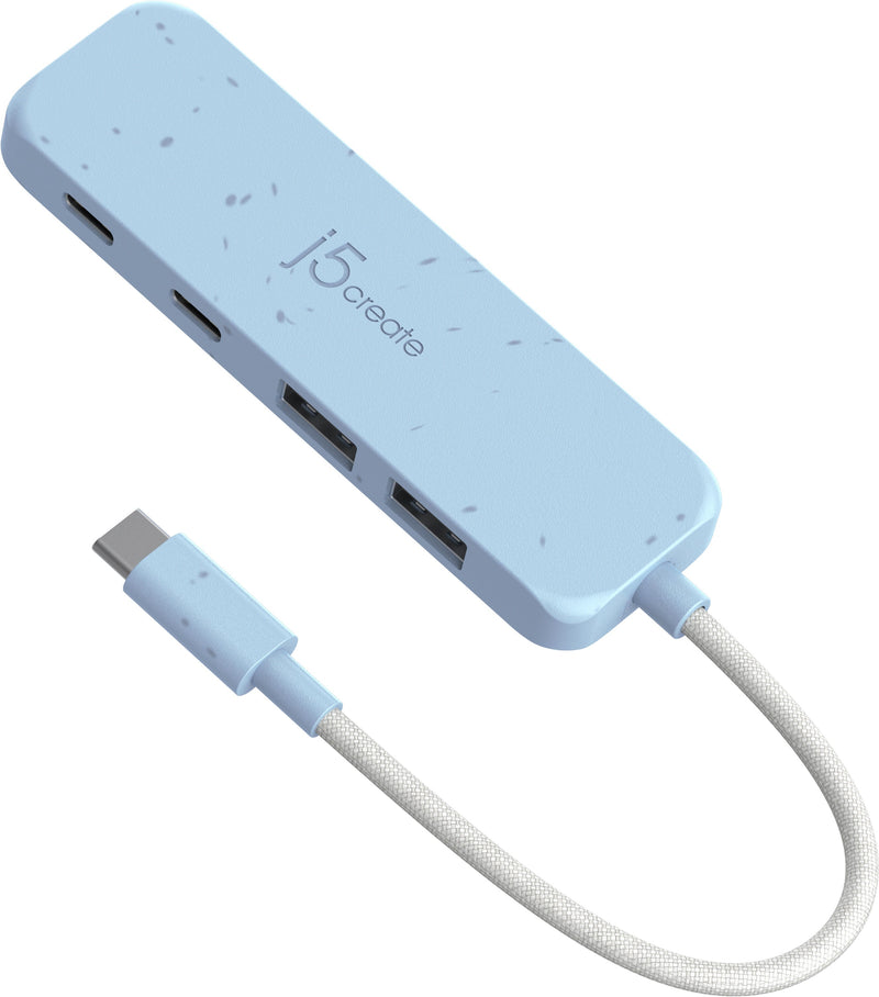 Eco-Friendly USB-C® to 4-Port Type-C & Type-A Gen 2 Hub