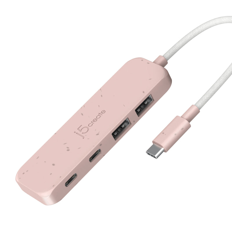 Eco-Friendly USB-C® to 4-Port Type-C & Type-A Gen 2 Hub