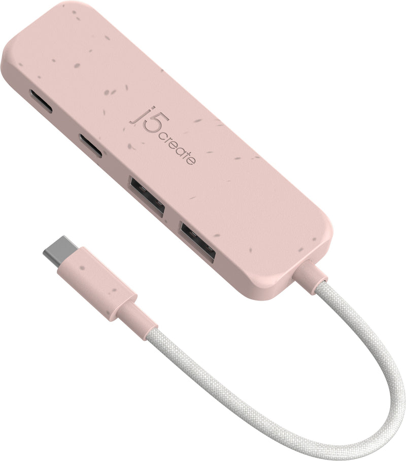 Eco-Friendly USB-C® to 4-Port Type-C & Type-A Gen 2 Hub