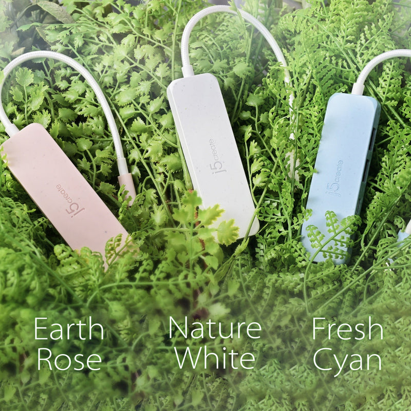 Eco-Friendly USB-C® to 4-Port Type-C & Type-A Gen 2 Hub