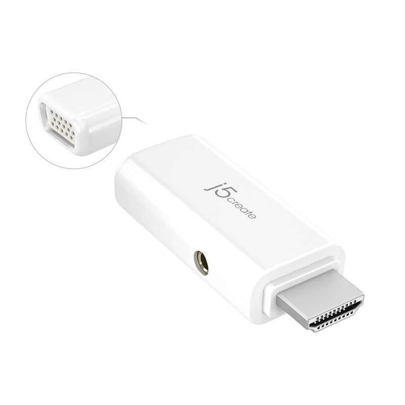 HDMI™ to VGA Video Adapter Converter with Audio