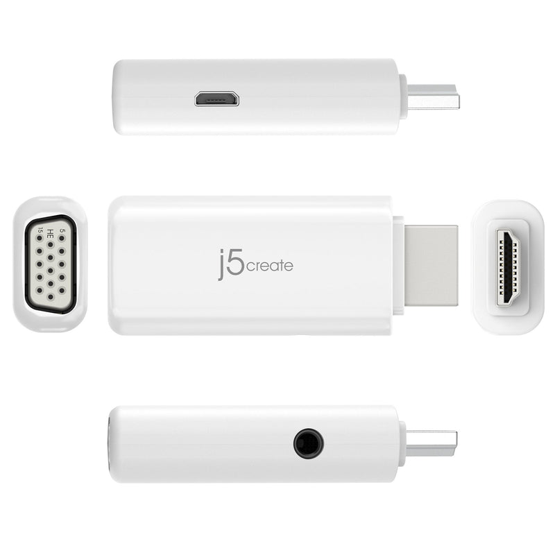 HDMI™ to VGA Video Adapter Converter with Audio