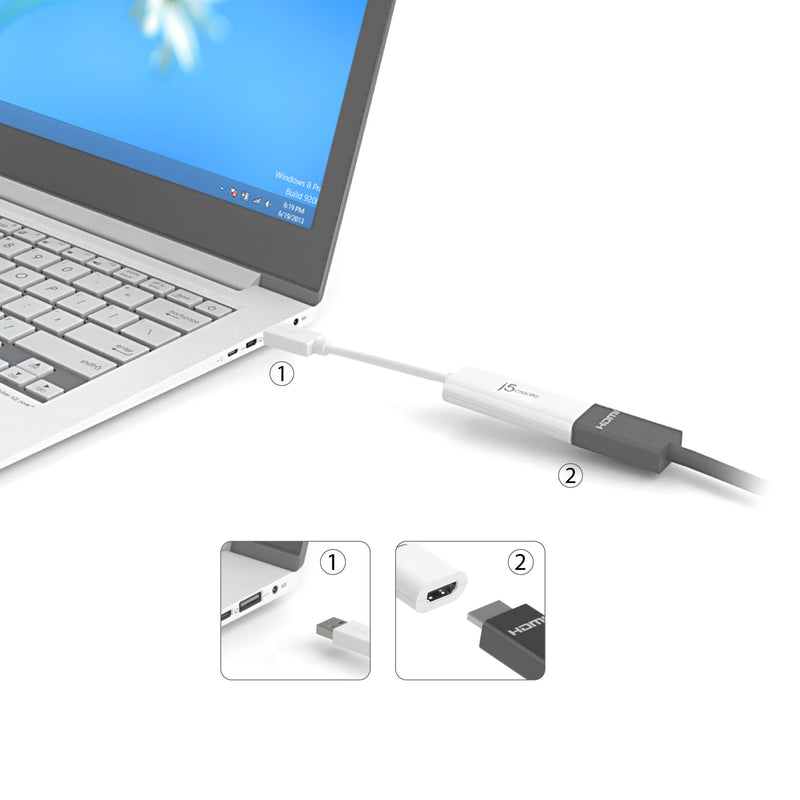 USB™ to HDMI™ Multi-Monitor Adapter