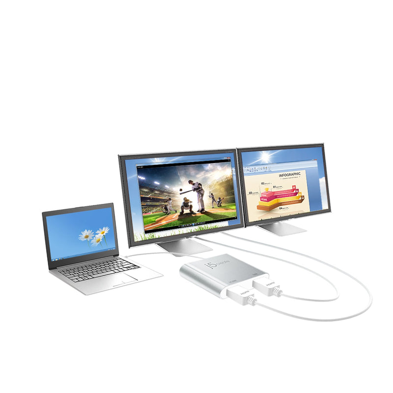 USB™ 3.0 to Dual HDMI™ Multi-Monitor Adapter